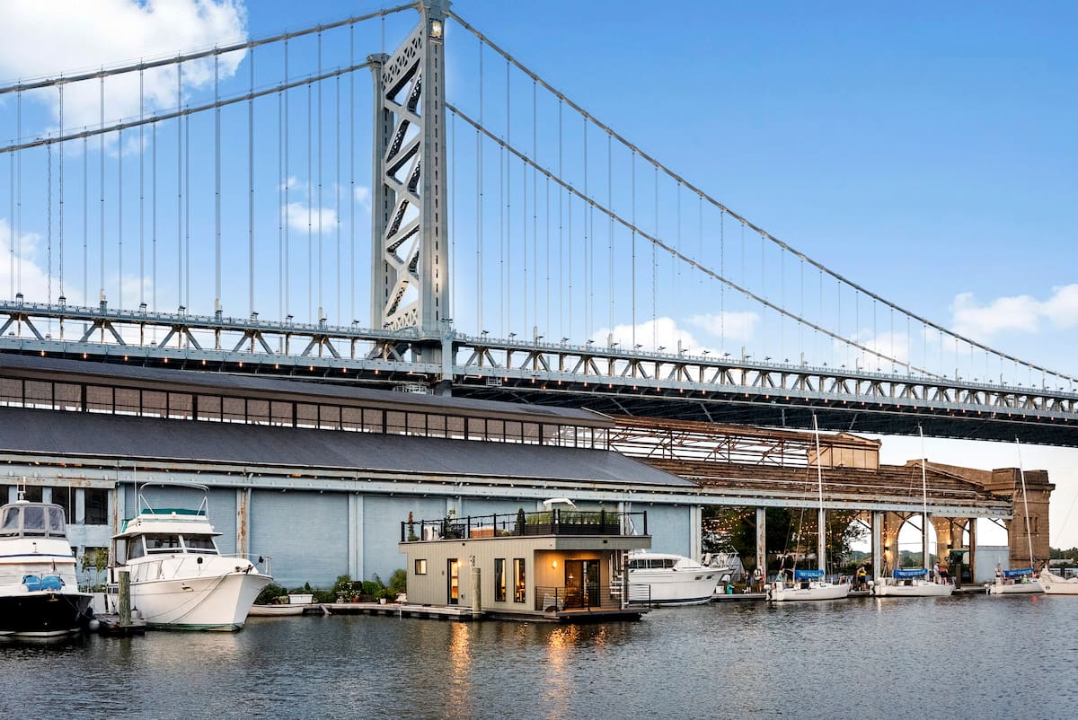 The Sylvan luxury houseboat on the Delaware River in Old City Philadelphia